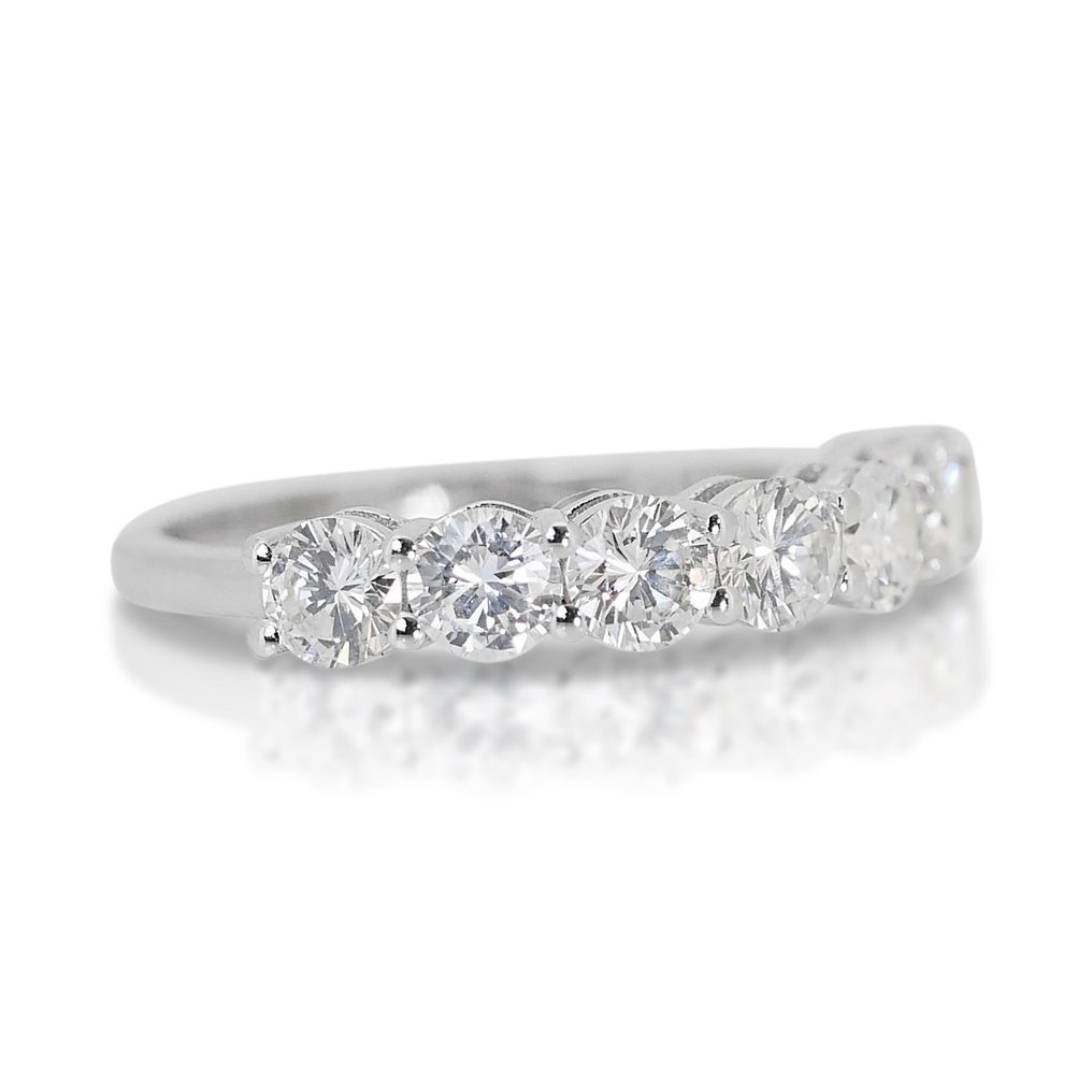 Ring Vittguld Diamant  (Natural) #1.2
