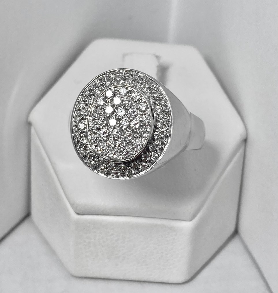 1.36 ct Pala Diamond - Gyűrű Fehér arany Gyémánt #1.2