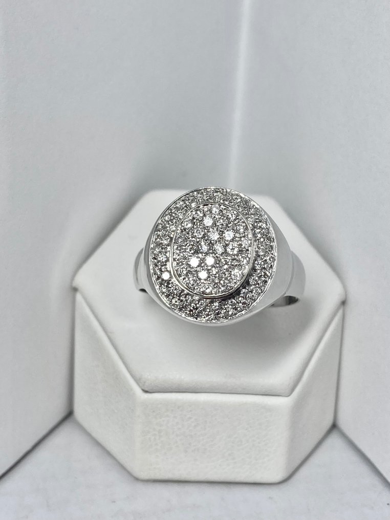 1.36 ct Pala Diamond - Gyűrű Fehér arany Gyémánt #2.1