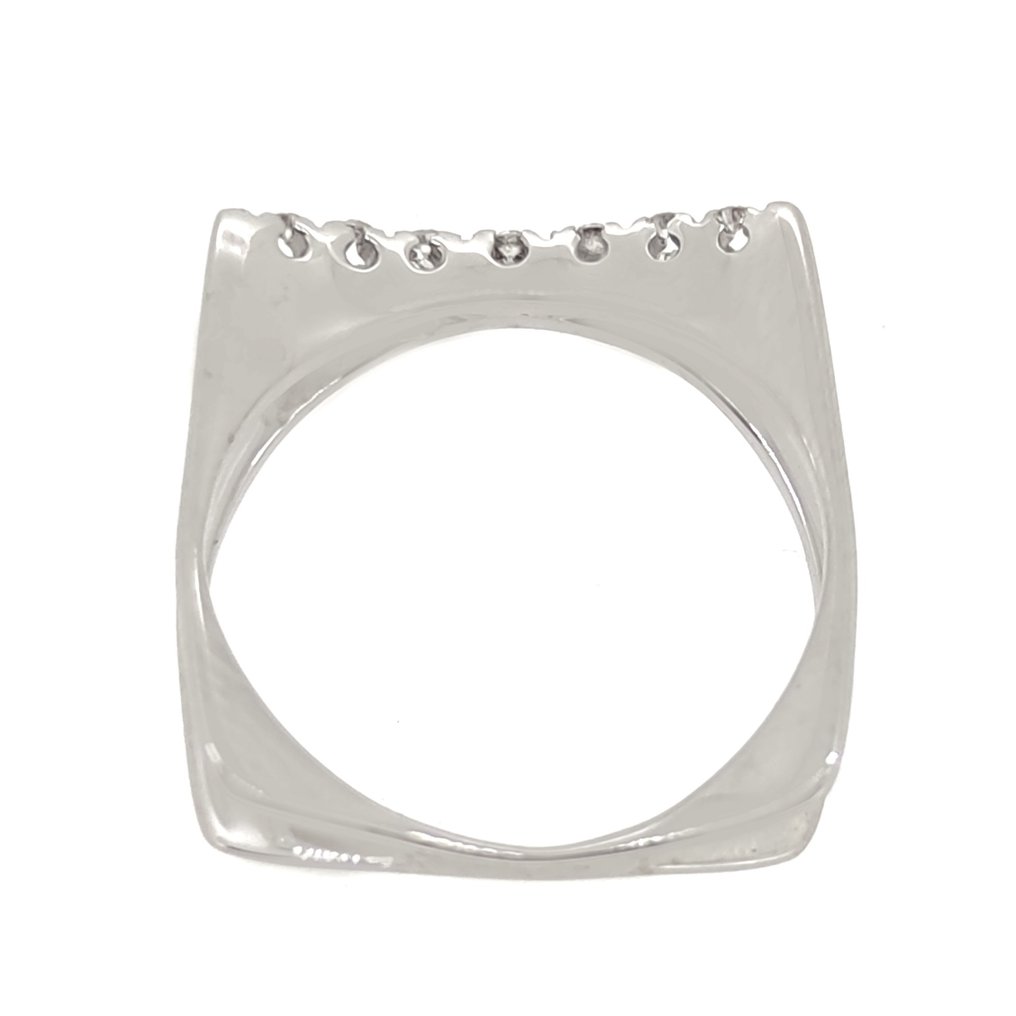 Ring Witgoud Diamant  (Natuurlijk)  #1.2