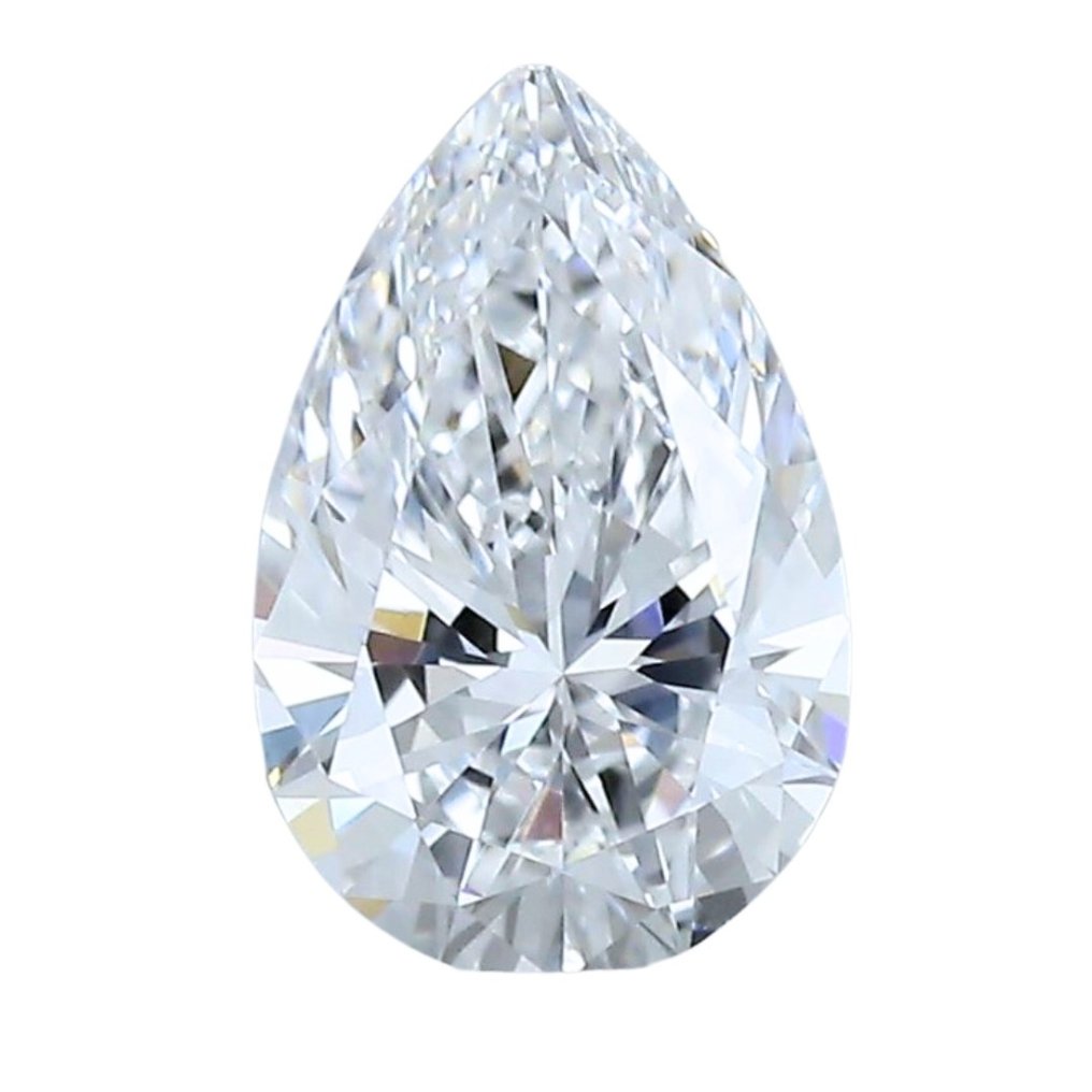 1 pcs Diamant - 0.70 ct - Briliant, Pară - D (fără culoare) - VS1 #1.1