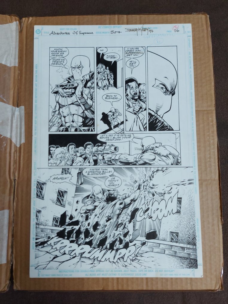 Barry Kitson - Original page - Adventures Of Superman - #507 page #16 - 1990 #1.2