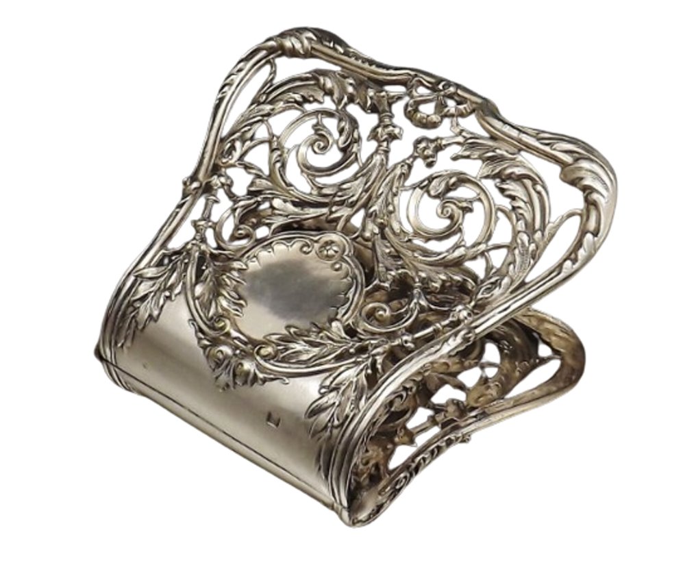 Christofle - Alphonse Debain - 芦笋钳 (1) - .950 银, 镀银青铜 - 1850-1900 #3.2