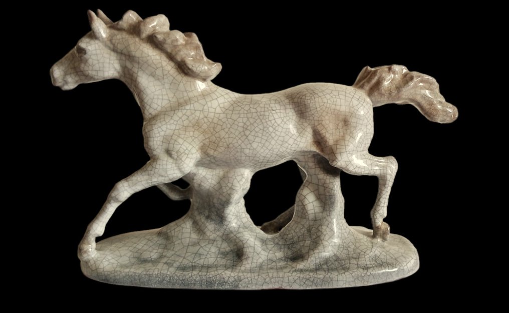 Karlsruher Majolika Fabrik - Lilli Hummel-König (1901-1975) - 雕刻, Horse - 28 cm - 釉面陶瓷 - 1935 #2.2