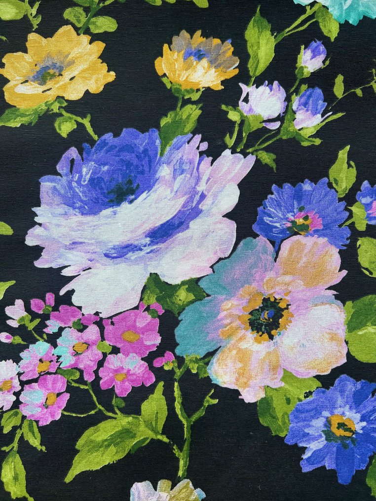 用於牆壁裝飾或服裝的大塊花卉印花布料， - 紡織品  - 300 cm - 280 cm #2.1