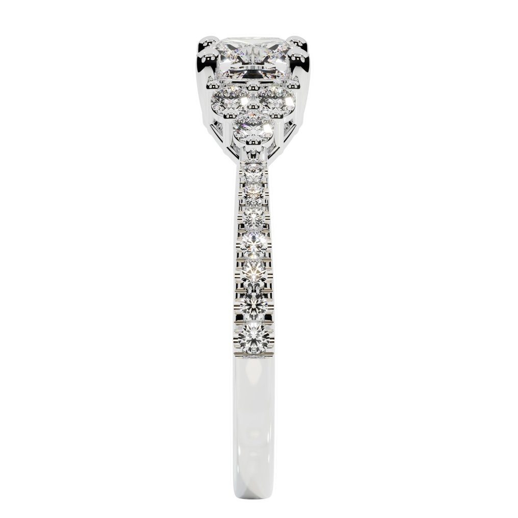 Bague - 18 carats Or blanc -  1.00 tw. Diamant  (Naturelle) - Diamant #3.2