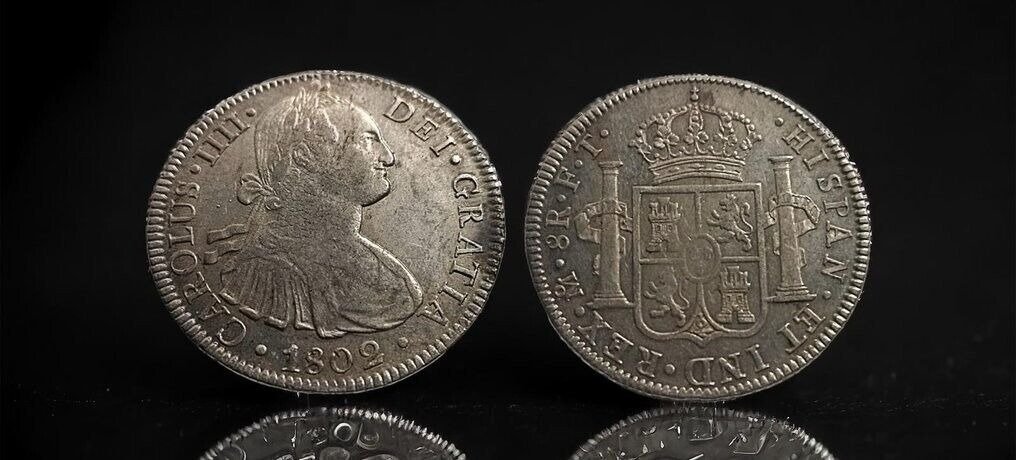 西班牙. Carlos IV (1788-1808). 8 Reales 1802 Mexico FT #3.1