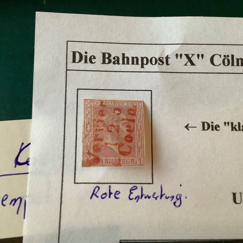 德意志帝国 1860/1886 - 东部各州的家庭收藏，附有豪华邮票 Eynaten 和普鲁士帝国的铁路路线邮票 - Michel #2.2