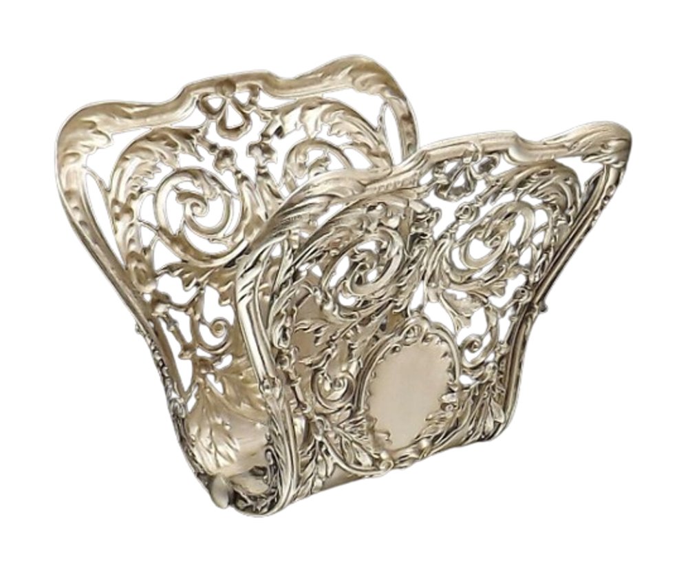 Christofle - Alphonse Debain - 芦笋钳 (1) - .950 银, 镀银青铜 - 1850-1900 #2.2