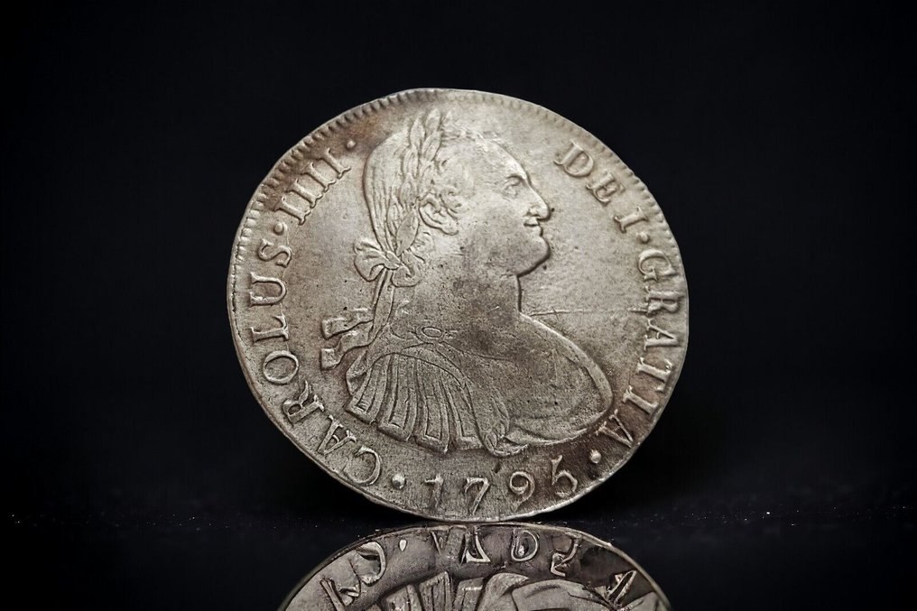 Spanien. Carlos IV (1788-1808). 8 Reales 1795 Lima IJ #1.1