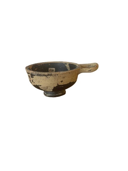Antico Greco Ceramica Kylix a manico singolo. Licenza di esportazione spagnola. - 5 cm #2.1