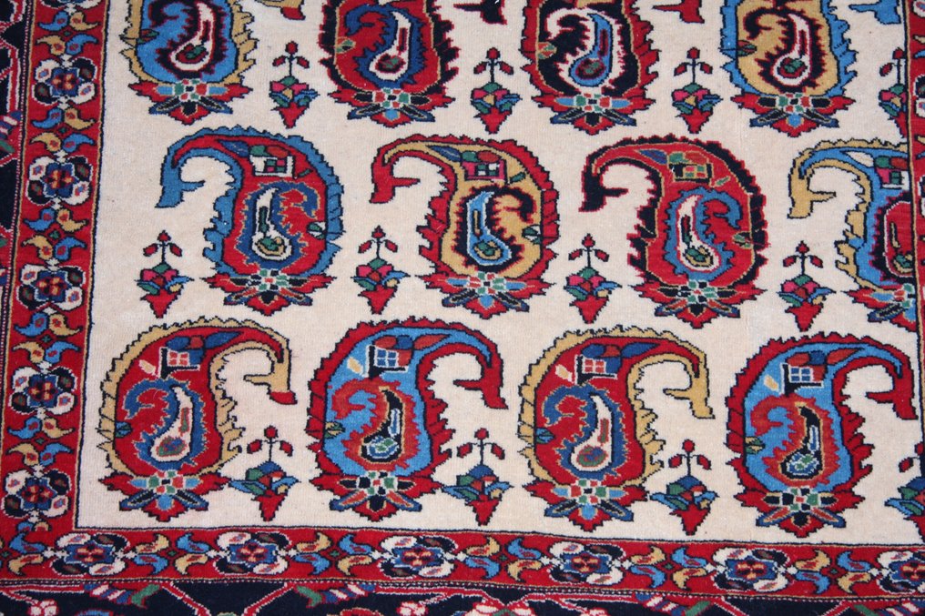 Tapis fin Qashqai tribal persan en laine Kurk de collection vers 1960 - Tapis - 165 cm - 130 cm #2.1