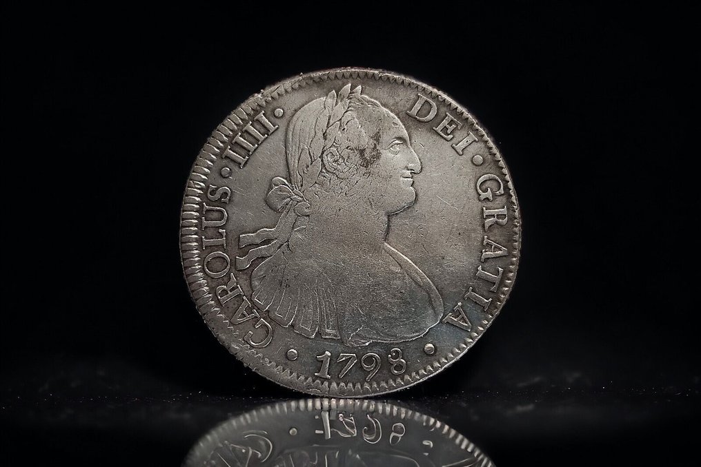 España. Carlos IV (1788-1808). 8 Reales 1798 México F.M #1.1