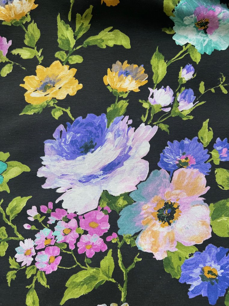 用於牆壁裝飾或服裝的大塊花卉印花布料， - 紡織品  - 300 cm - 280 cm #1.1