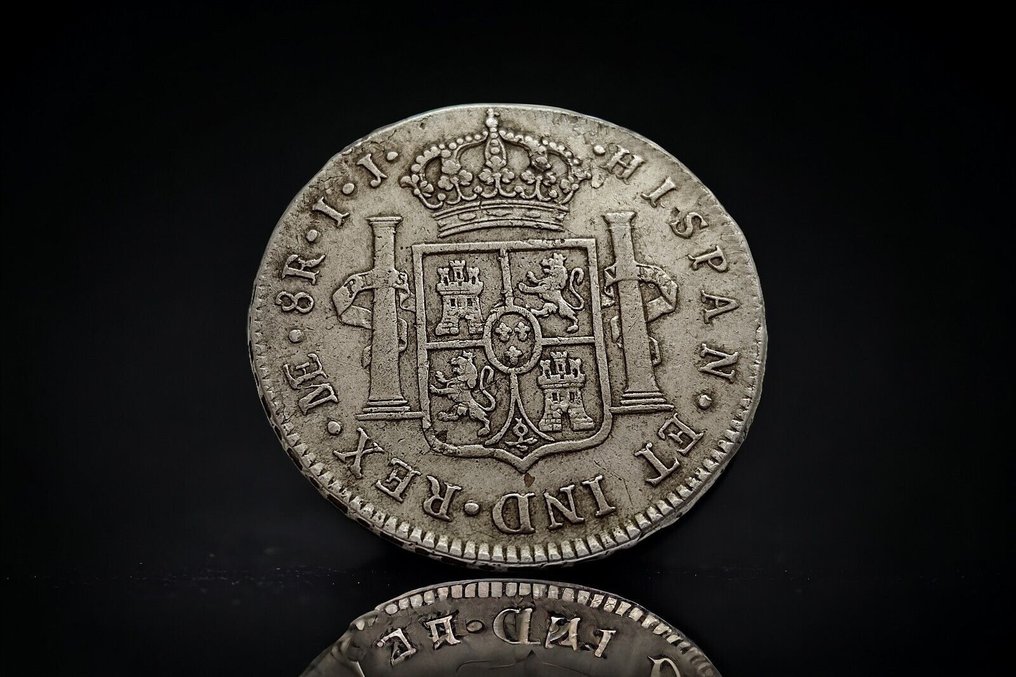 Spania. Carlos IV (1788-1808). 8 Reales 1794 Lima IJ #2.1