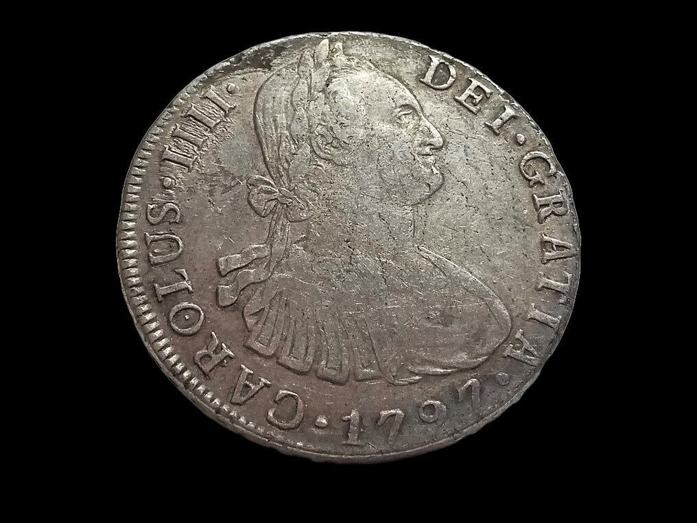 Spania. Carlos IV (1788-1808). 8 Reales 1797 Lima IJ #2.2