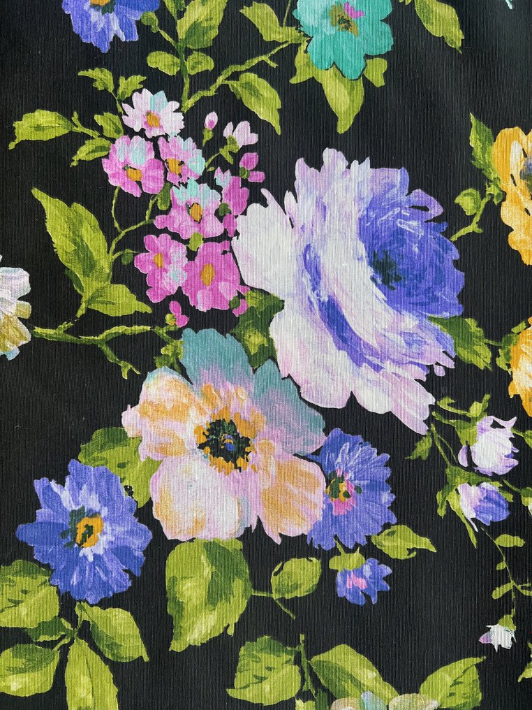 用於牆壁裝飾或服裝的大塊花卉印花布料， - 紡織品  - 300 cm - 280 cm #1.2