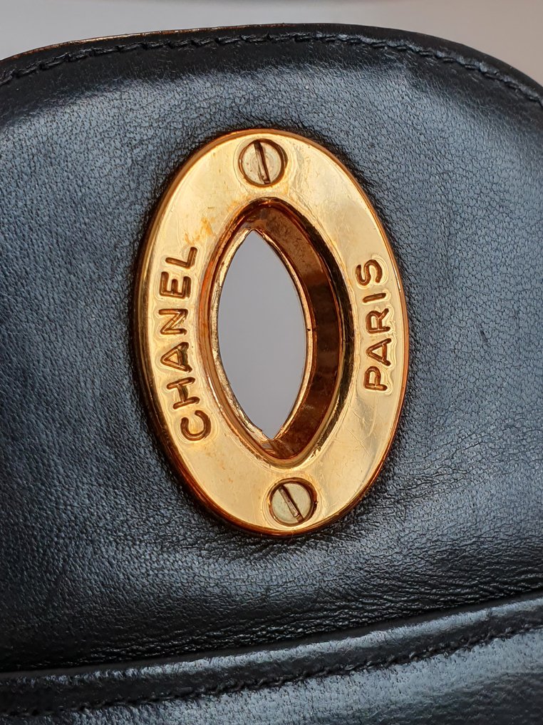 Chanel - Chanel Timeless Jumbo single flap handbag in black quilted lambskin, GHW - Geantă de umăr #2.1