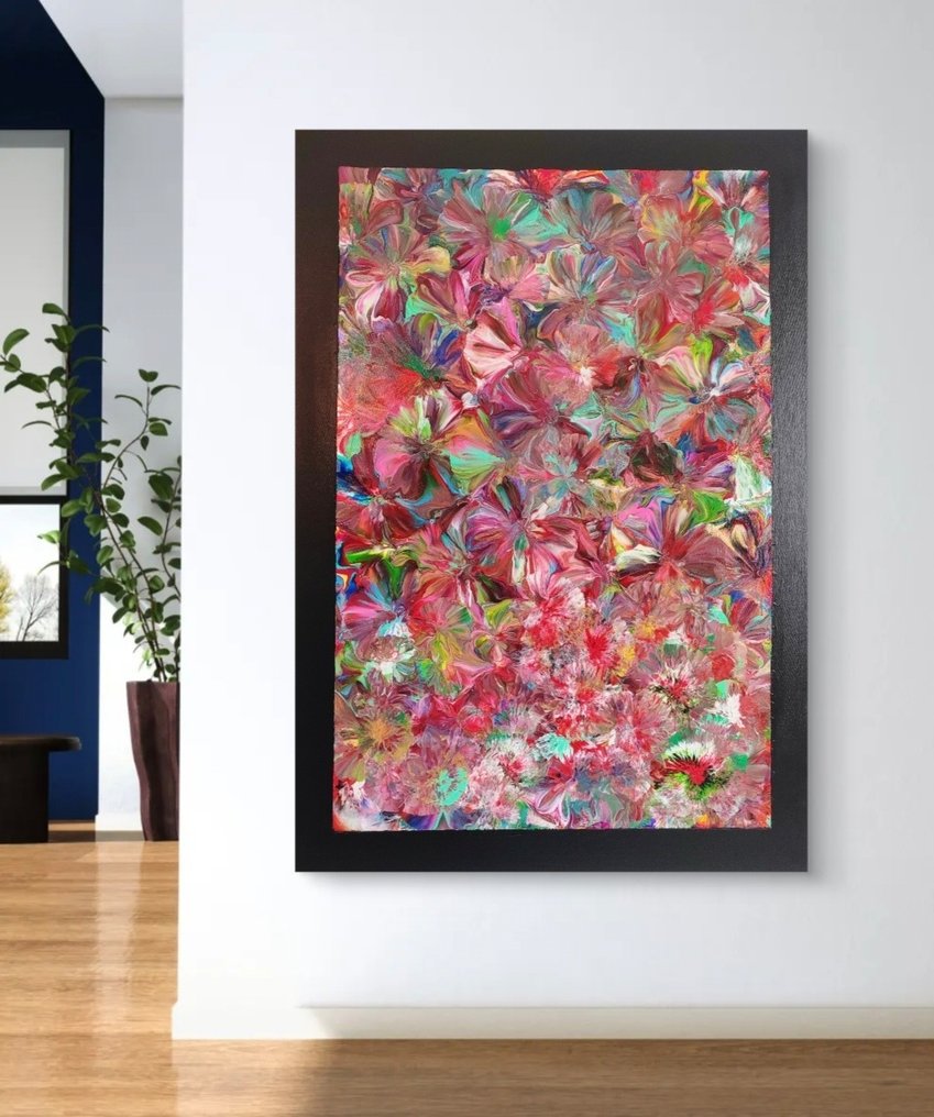 Corso Luca - Floral - abstract painting - XL - #1.1