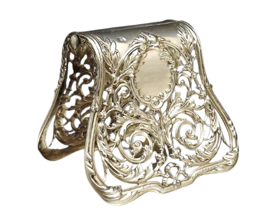 Christofle - Alphonse Debain - 芦笋钳 (1) - .950 银, 镀银青铜 - 1850-1900 #1.1