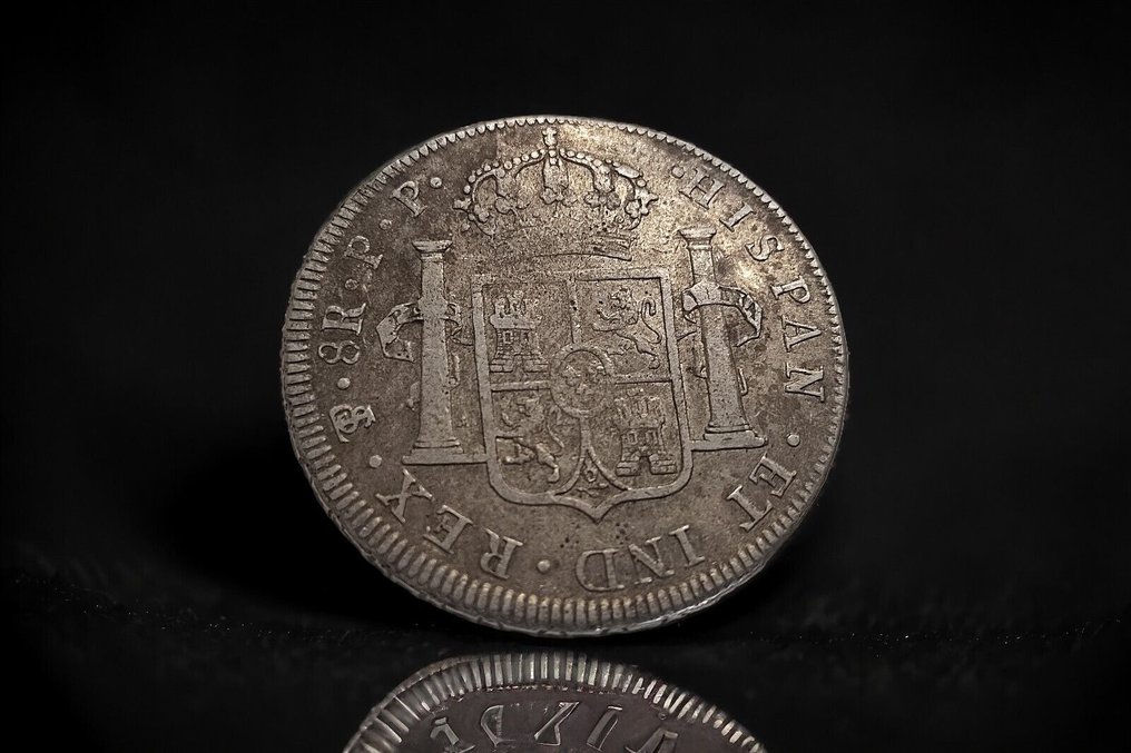 Spanje. Carlos IV (1788-1808). 8 Reales 1798 Potosí P.P #2.1
