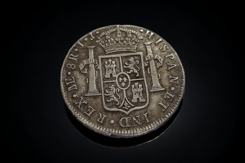 Hiszpania. Carlos IV (1788-1808). 8 Reales 1793 Lima IJ #2.1