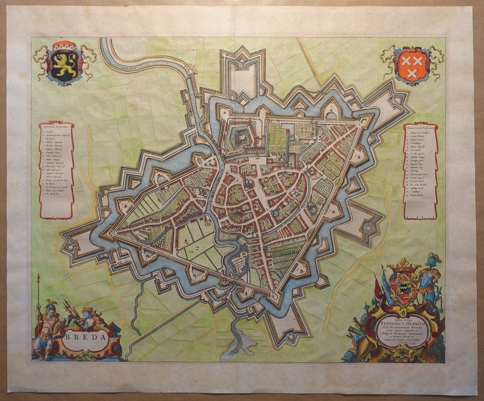 歐洲, 城市規劃 - 荷蘭/布雷達; J. Blaeu - Breda - 第1649章 #2.1