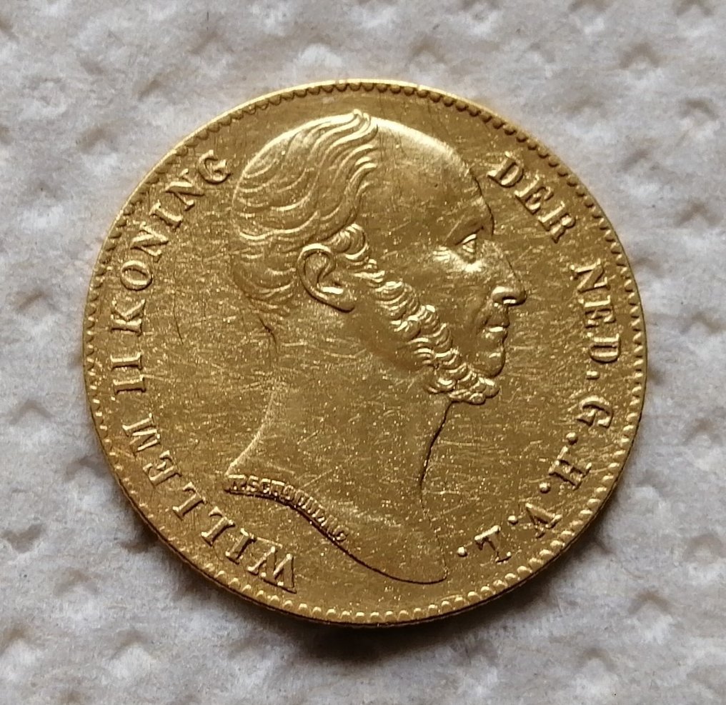 Nederländerna. Willem II (1840-1849). 5 Gulden 1843 #1.1