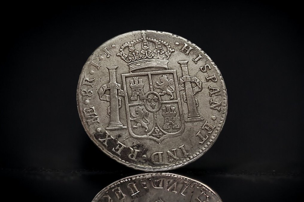 Spanien. Carlos IV (1788-1808). 8 Reales 1795 Lima IJ #2.1
