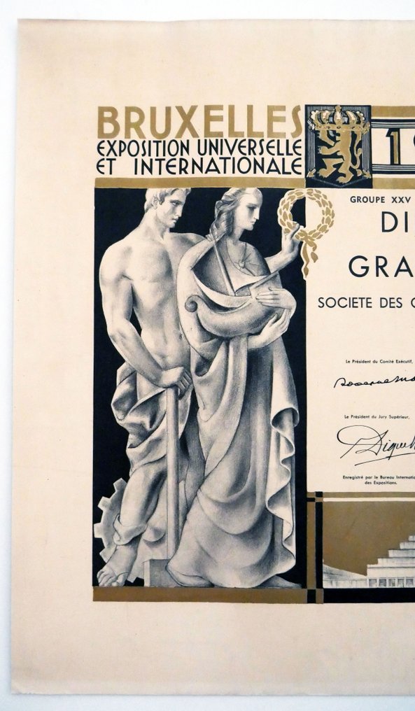 Louis Buisseret - Brussel Algemeene Wereldtentoonstelling 1935 - anii `30 #2.1