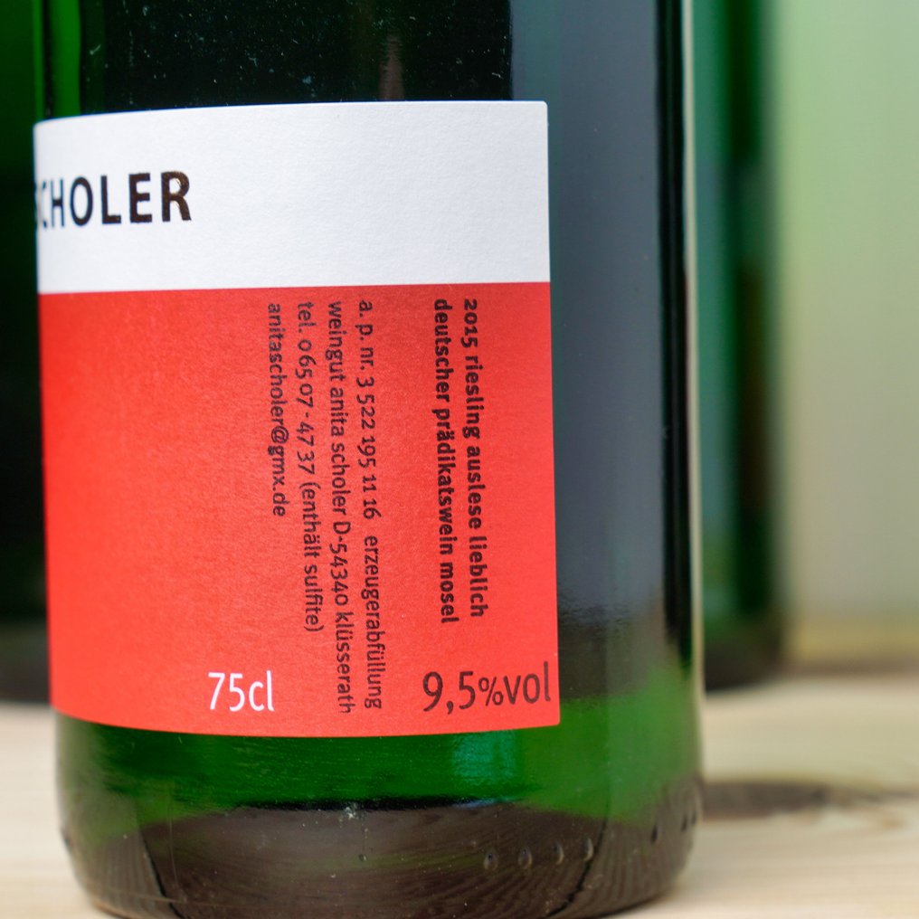 2015 Anita Scholer, Riesling Auslese, Klüsserather Bruderschaft - Mosel - 6 Bottles (0.75L) #4.3