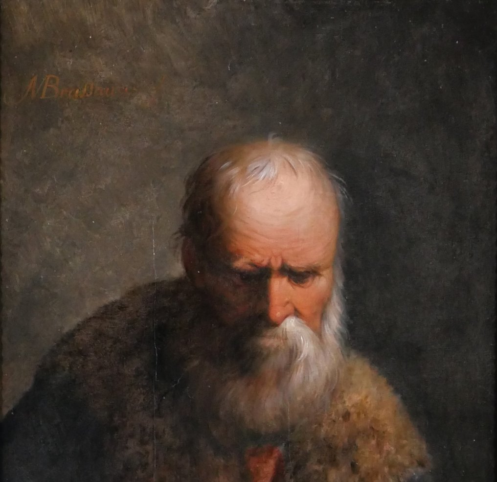 Melchior Brassauw  (1709-1757) - Portrait of a Rembranesque man #1.3