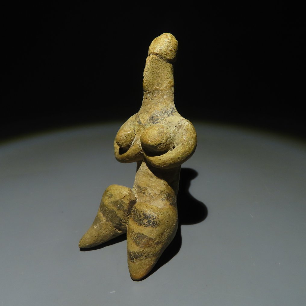 Mellanöstern, säg till Halaf Terrakotta Idol. 3:e årtusendet f.Kr. 7,5 cm höjd. #1.2