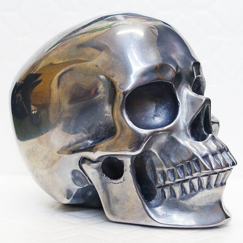 Galjonsfigur - Magnificent Hand Carved Skull in "Tera-Herz" - Super Realistic Series - Tera-hertz #1.1
