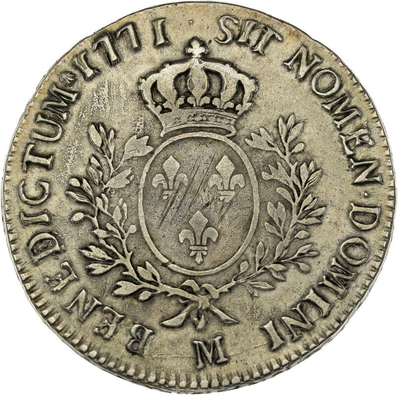 法国. 路易十五 （1715-1774）. Ecu 1771-M, Toulouse #1.2