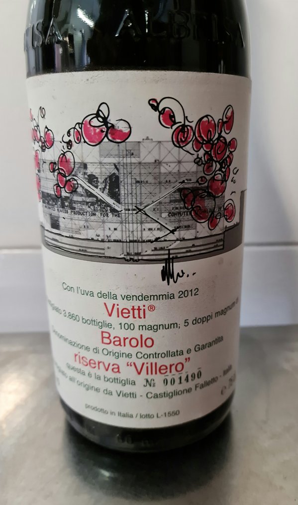 2012 Vietti, Villero - Barolo Riserva - 1 Botella (0,75 L) #2.1