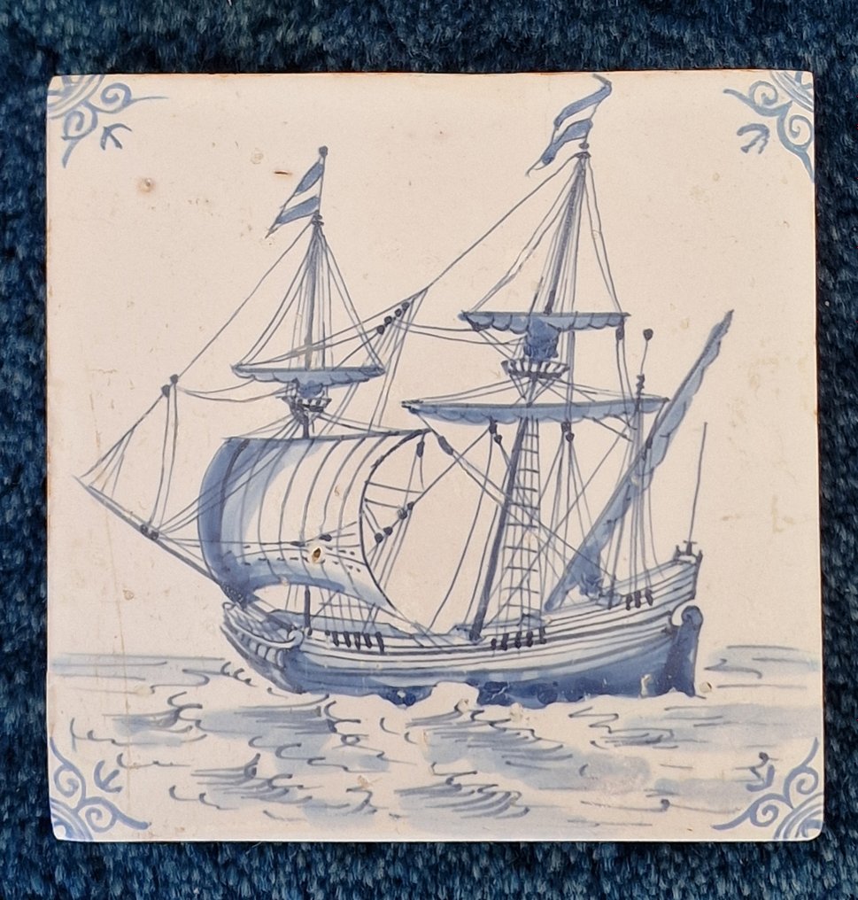  Cserép (12) - Delft, Plateelbakkerij - 1600-1650  #3.1