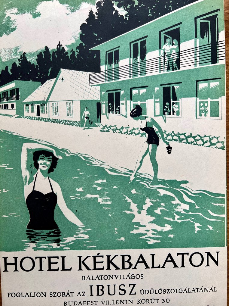 Sandor Benkő - Balaton Hotel Blue Balaton - Budapest - HUNGARY - - Holiday, Summer, swimming - advertising - Década de 1950 #1.2
