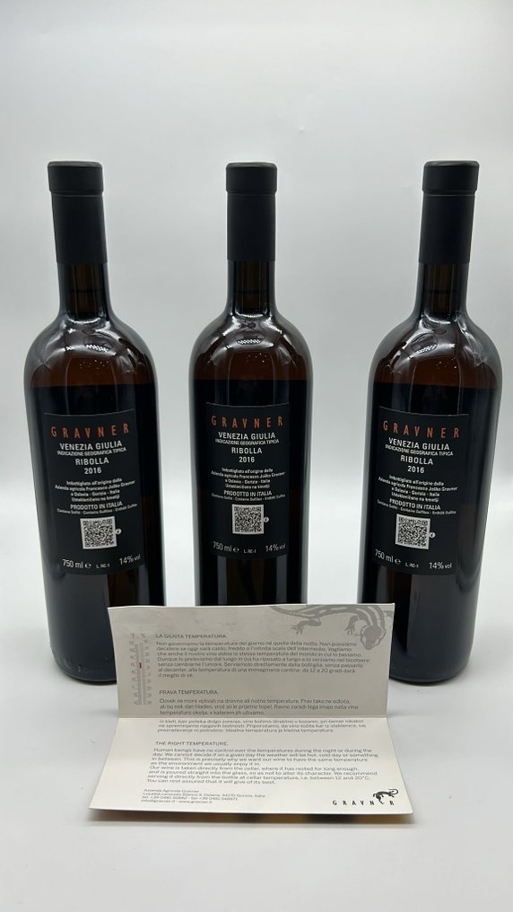 2016 Gravner, Ribolla - Friuli-Venezia Giulia - 3 Bottiglie (0,75 L) #4.3