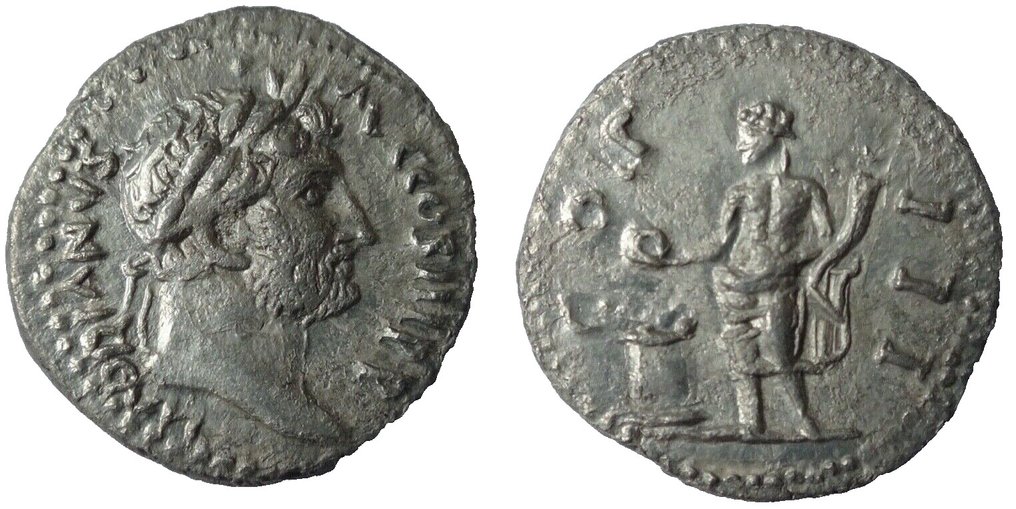 Empire romain. HADRIAN (117-138) Uncertain eastern mint.Rare!. Denarius #2.1