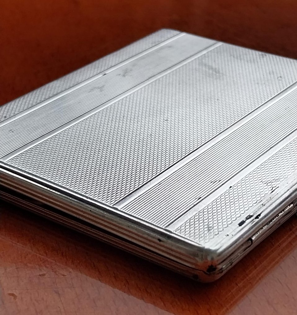 Portasigarette - Caixa de cigarros - Cigarreira de prata 800 fabricada na Itália - .800 prata #1.1