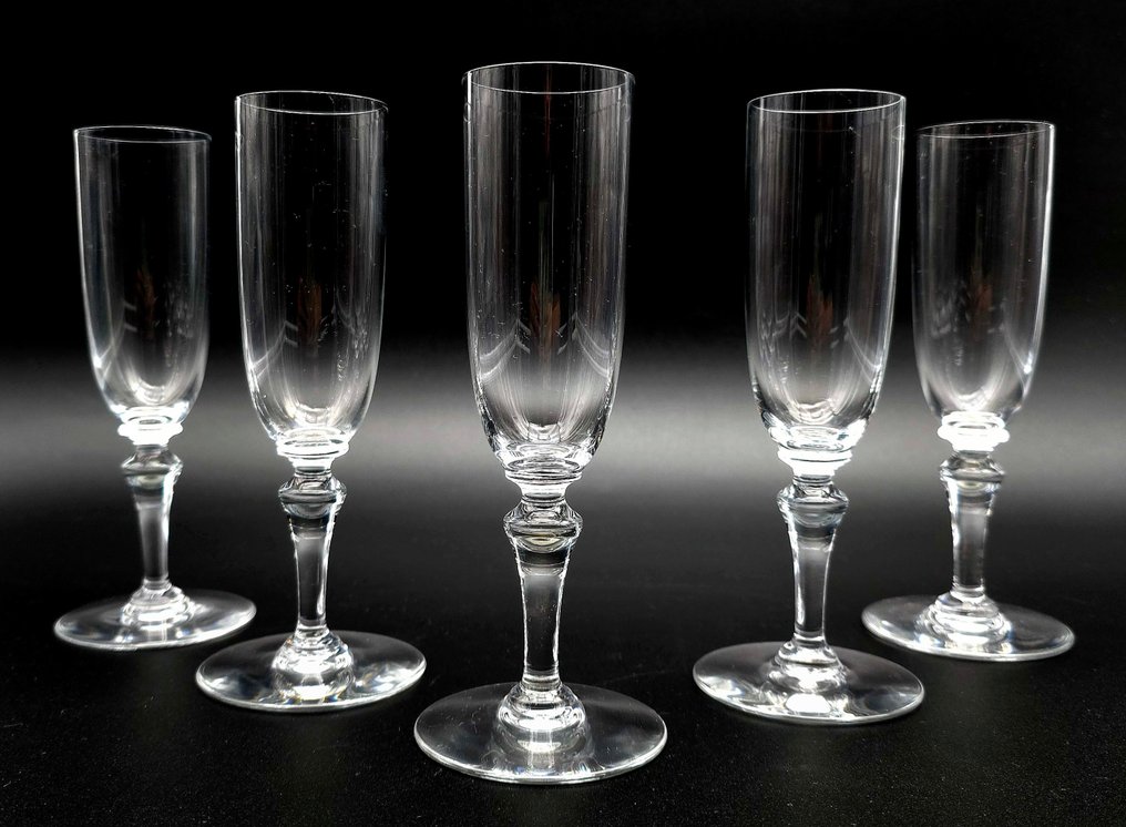 Baccarat - Champagnerflöte (5) - NORMANDIE-Flötengläser - Kristall #1.1