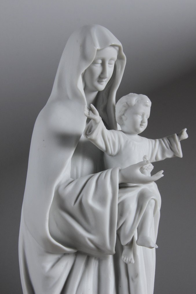 Statuetta, Maria Onbevlekt Ontvangen - 39 cm - Porcellana biscuit #1.1