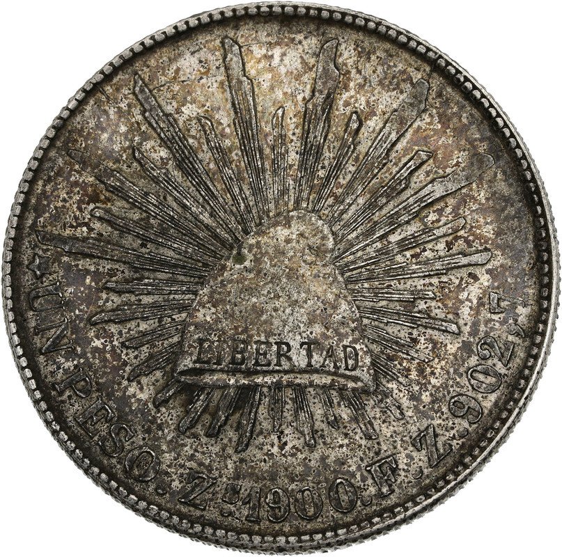 Messico. 1 Peso 1900-Zs (Zacatecas) #1.2