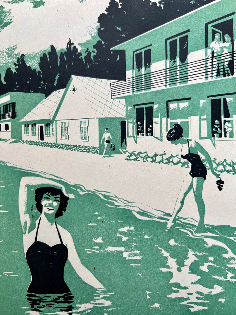 Sandor Benkő - Balaton Hotel Blue Balaton - Budapest - HUNGARY - - Holiday, Summer, swimming - advertising - Δεκαετία του 1950 #2.1