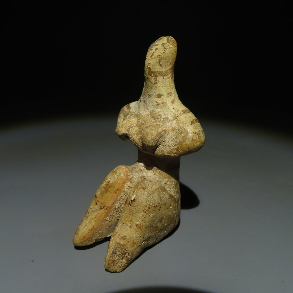 Lähi-itä, kerro Halaf Terrakotta Idoli. 3. vuosituhat eKr. 6 cm korkeus. #1.1