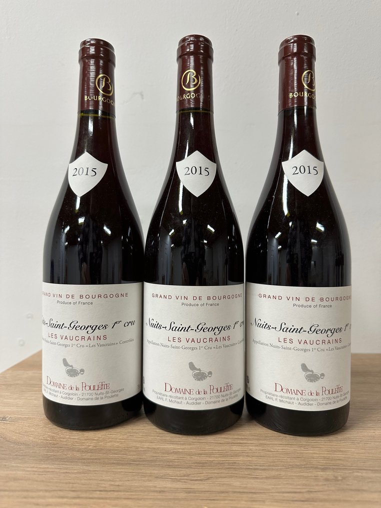 2015 Domaine des Poulettes, Les Vaucrains - Nuits St. Georges 1er Cru - 3 Bottles (0.75L) #1.1