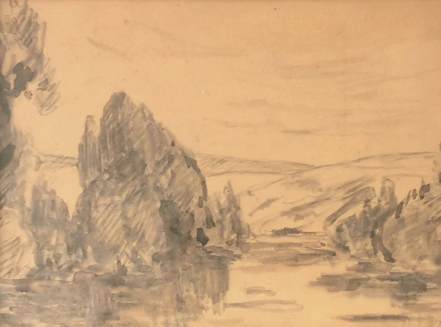 Maximilien Luce (1858-1941) - Paysage à la rivière #1.1