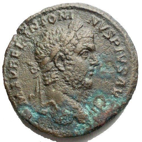 Romarriket. Caracalla (AD 198-217). Sestertius Rome, AD 210 - Mars #1.1