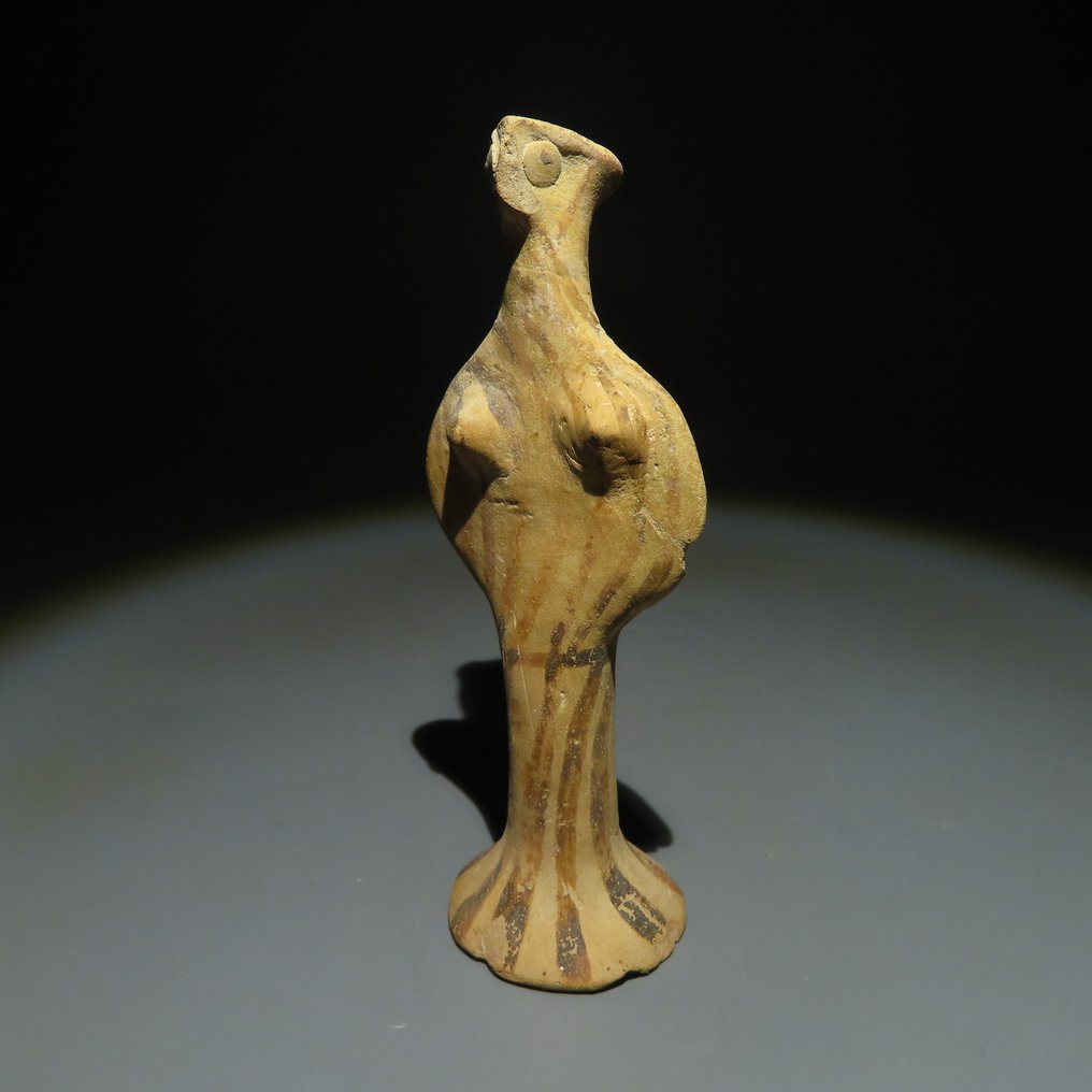 Micenas, Grécia Terracota Phi ídolo. ca. 1400-1250 AC. 11 cm de altura. #1.2